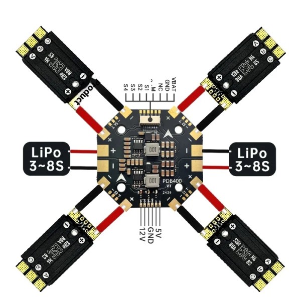 Aocoda-RC 70A/80A 3~8S Single ESC Racing Drone RC Airplane Plastic Remote Control Carbon Frame Battery Drone Accessory